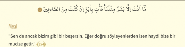 Foto - Şuara Suresi Arapça okunuşu ve Şuara Suresi Türkçe meali: