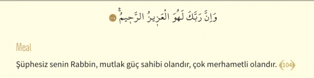 Foto - Şuara Suresi Arapça okunuşu ve Şuara Suresi Türkçe meali: