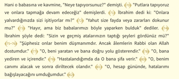 Foto - Şuara Suresi Arapça okunuşu ve Şuara Suresi Türkçe meali: