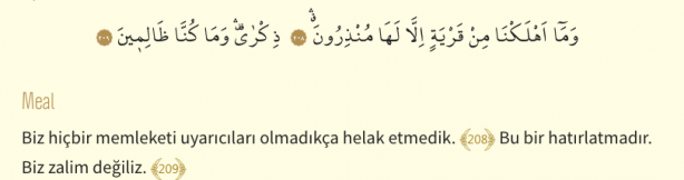 Foto - Şuara Suresi Arapça okunuşu ve Şuara Suresi Türkçe meali: