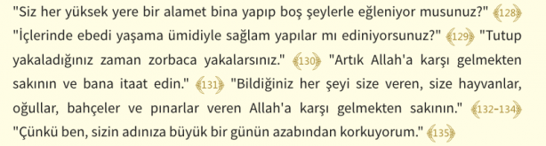 Foto - Şuara Suresi Arapça okunuşu ve Şuara Suresi Türkçe meali: