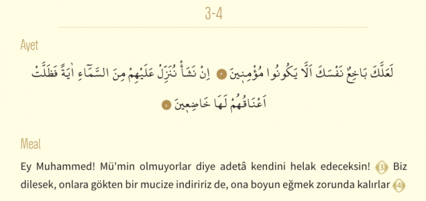 Foto - Şuara Suresi Arapça okunuşu ve Şuara Suresi Türkçe meali: