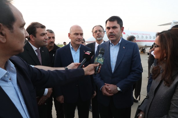 Foto - Süleyman Soylu ve Murat Kurum sel felaketinin yaşandığı Pakistan'da