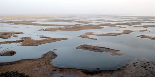 Foto - Sultan Sazlığı'na göçmen kuşlar için su takviyesi 