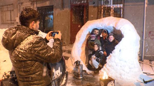 Foto - Sultangazililer Eskimolar'a özendi! İşte ortaya çıkan manzara