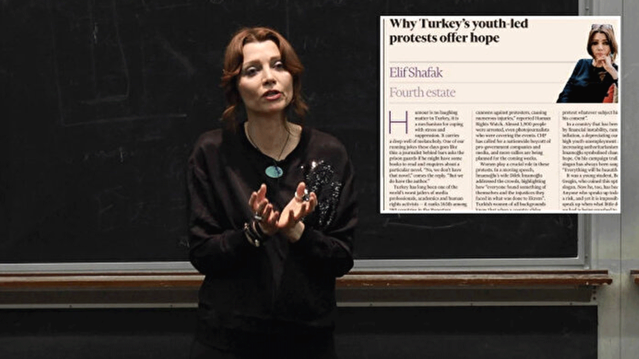 Sümüklü FETÖ’nün gelini Elif Şafak, Türkiye’yi patronlarına şikayet etti!