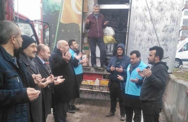 Sungurlu'dan kamplarda yaşayanlara yardım