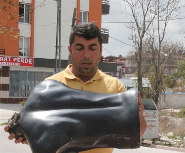 Foto - Şüpheli nesneyi vatandaş imha etti!