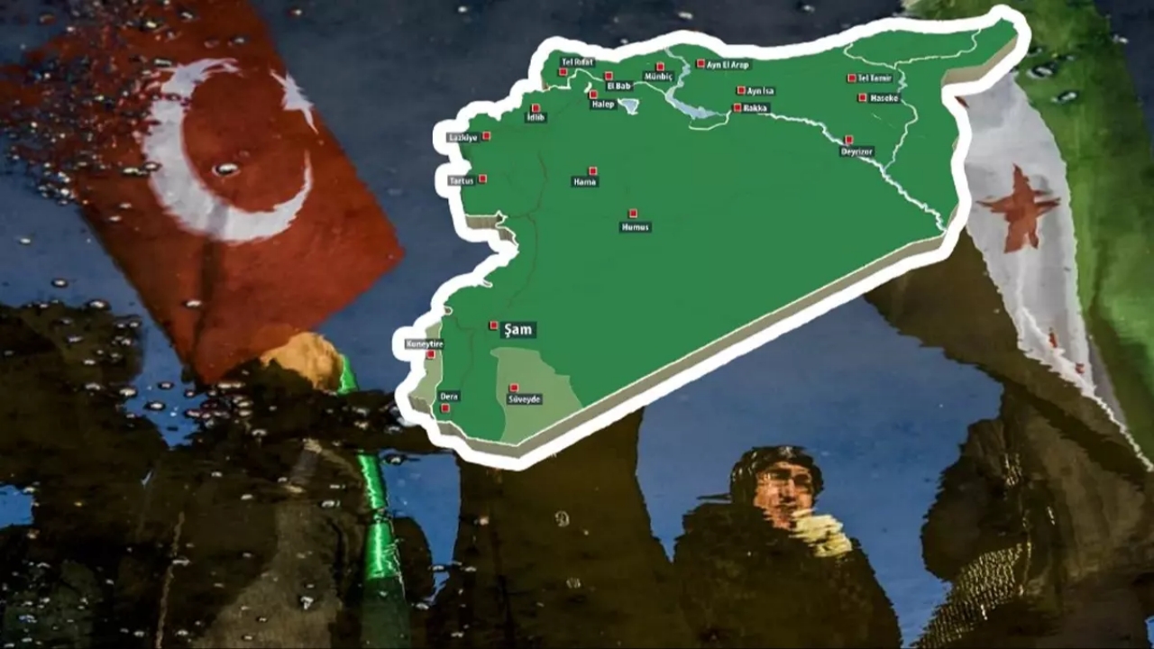 Suriye haritasında dikkat çeken “Türkiye” detayı! Artık tek renk