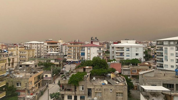 Foto - Suriye kaynaklı toz taşınımı Hatay, Osmaniye ve Adana'da günlük yaşamı olumsuz etkiledi! 