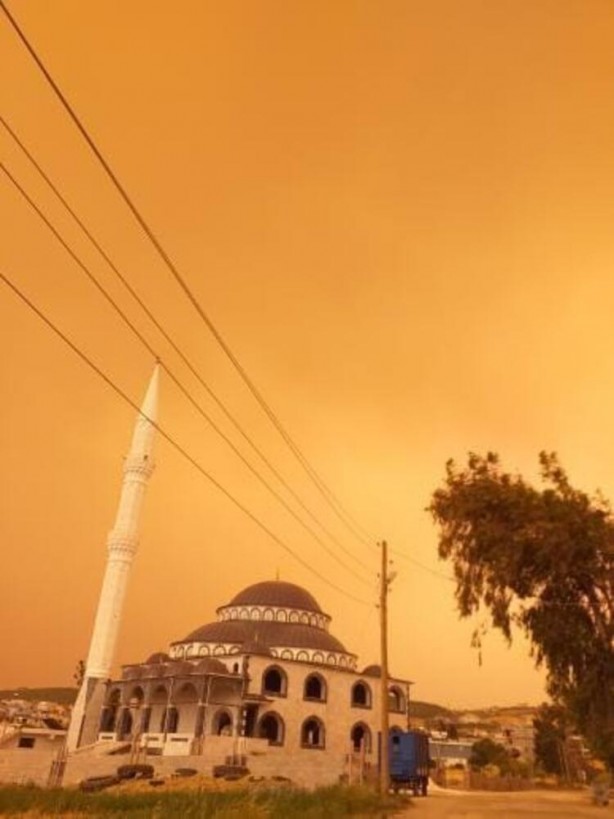 Foto - Suriye kaynaklı toz taşınımı Hatay, Osmaniye ve Adana'da günlük yaşamı olumsuz etkiledi! 