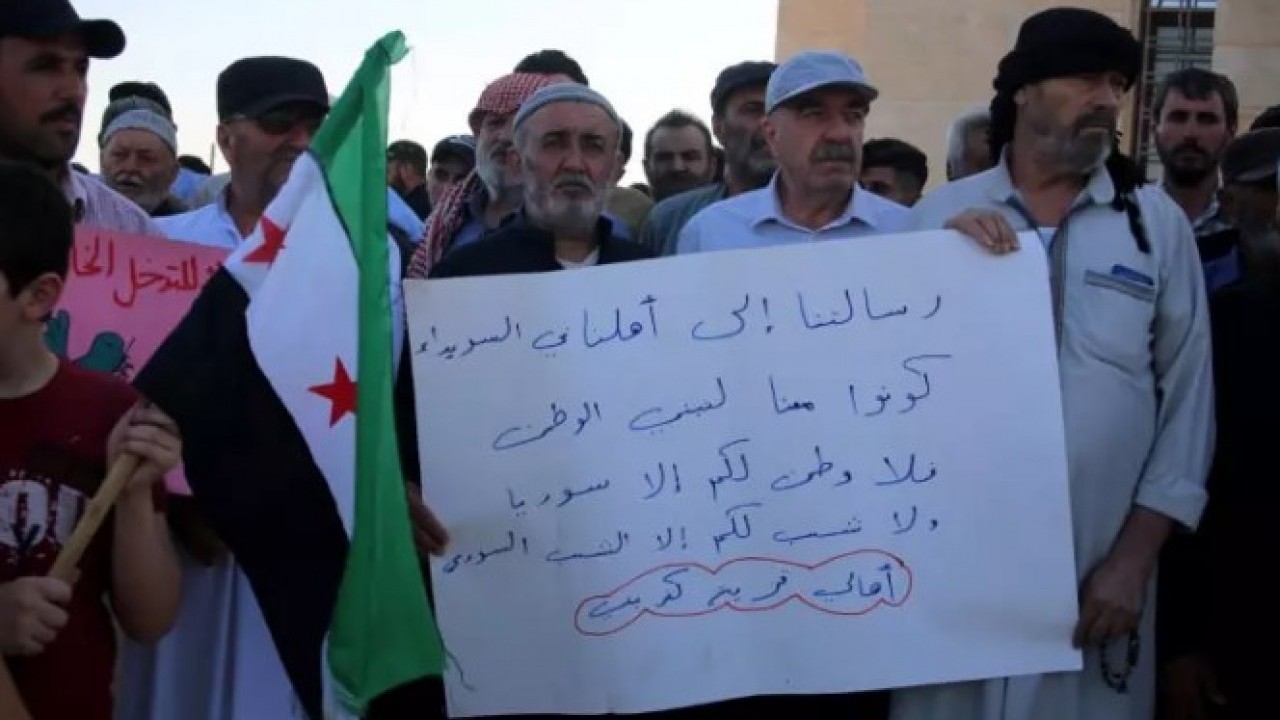 Foto - Suriye'deki Dürzilerden dikkat çeken hamle: Sokaklara döküldüler!