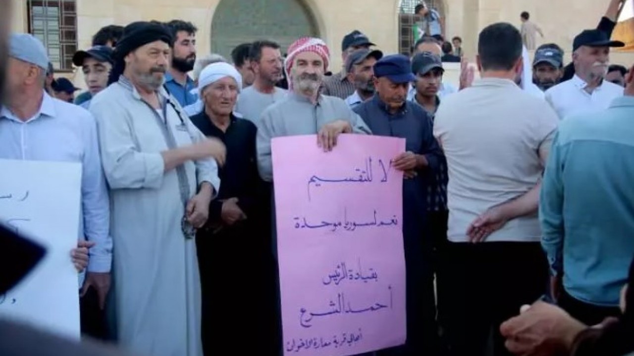 Foto - Suriye'deki Dürzilerden dikkat çeken hamle: Sokaklara döküldüler!