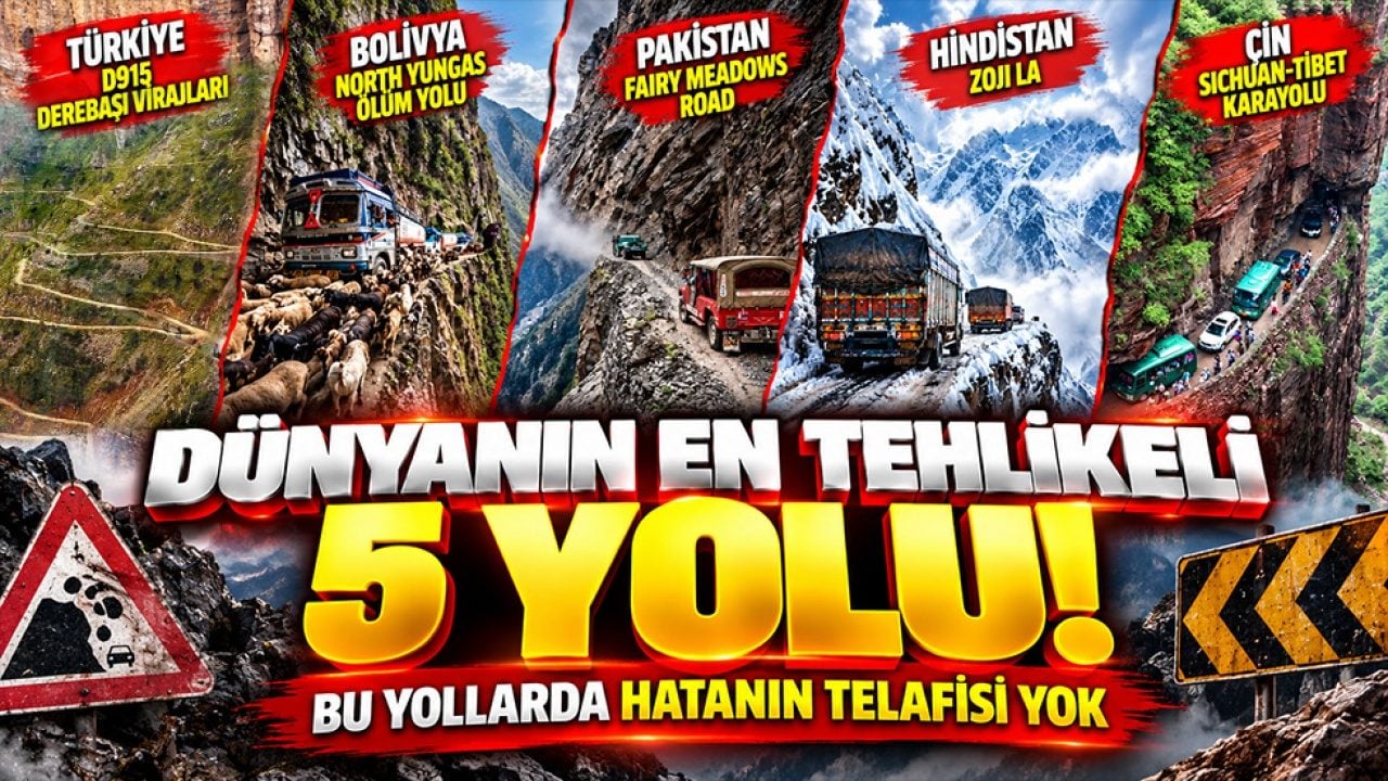 Sürücülerin korkulu rüyası! Bu yollarda hatanın telafisi yok