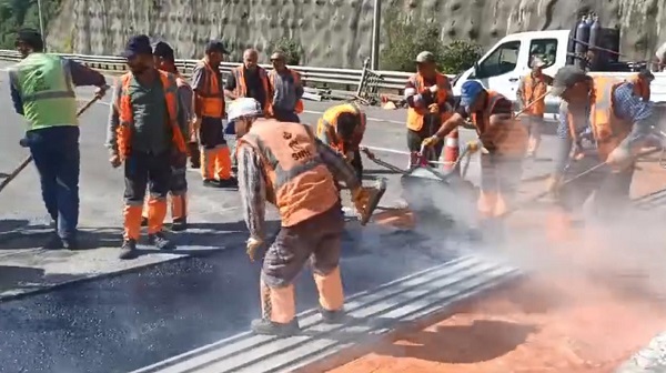 Foto - Sürücülerin yüzünü güldüren haber! Çalışmalar erken bitti