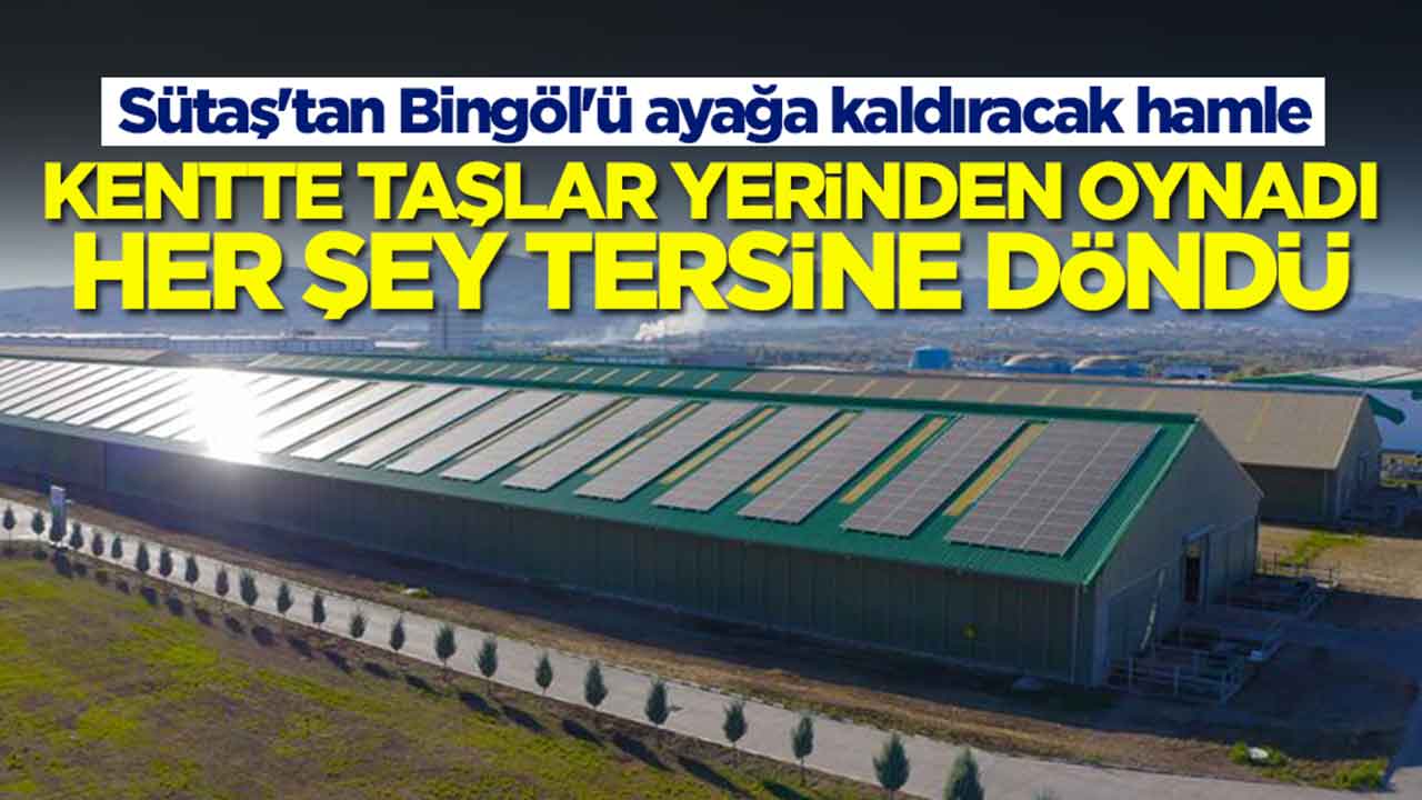 Sütaş'tan Bingöl'ü ayağa kaldıracak hamle: Kentte taşlar yerinden oynadı, her şey tersine döndü