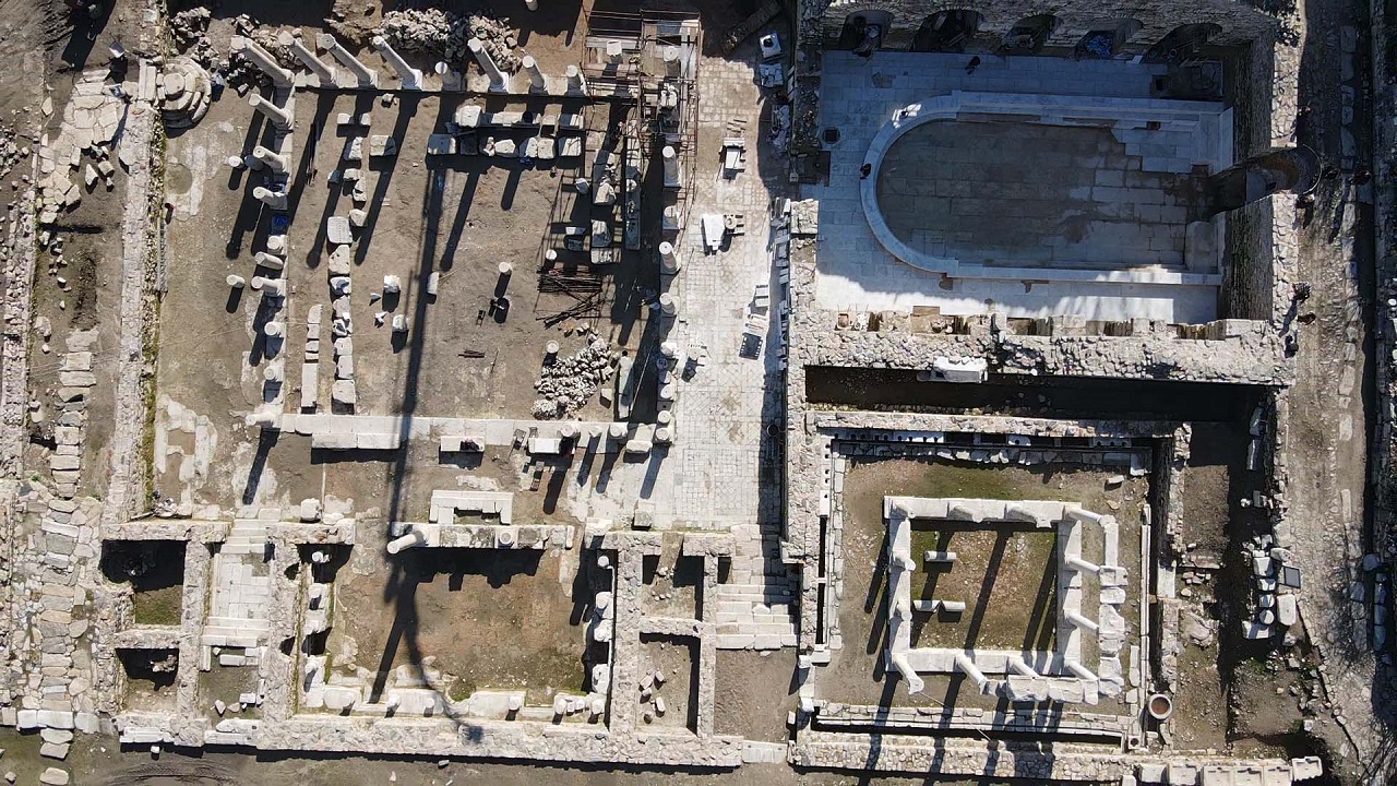 Foto - Sütunlar yeniden yükseldi! Stratonikeia’da tarih ayağa kalkıyor