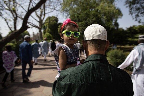 Foto - Tac Mahal’de bayram namazı