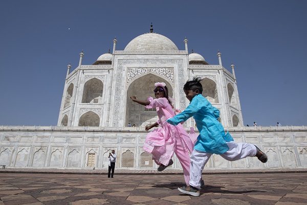 Foto - Tac Mahal’de bayram namazı