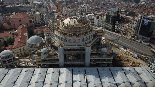 Foto - Taksim Camii'nin yüzde 85'i bitti