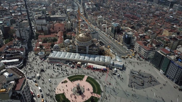 Taksim Camii'nin yüzde 85'i bitti