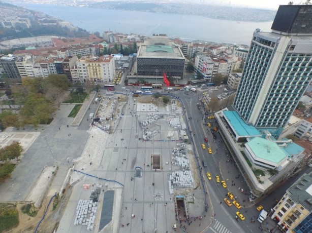 Foto - Taksim meydanı düzenlemesinde sona yaklaşılıyor