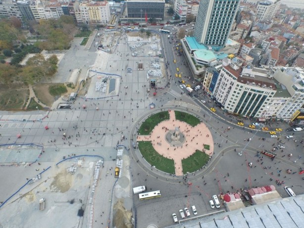 Foto - Taksim meydanı düzenlemesinde sona yaklaşılıyor