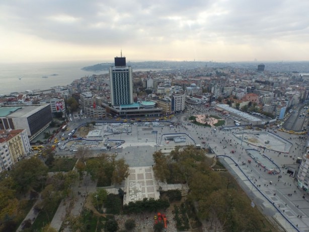 Foto - Taksim meydanı düzenlemesinde sona yaklaşılıyor