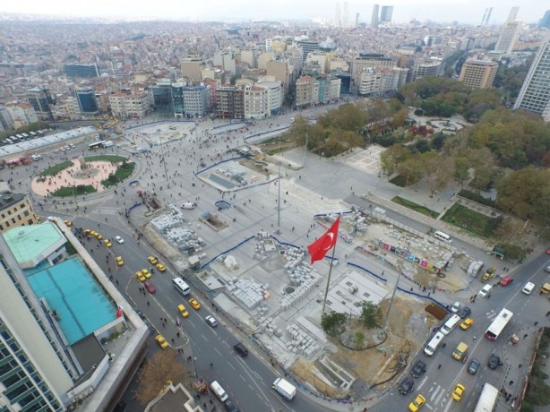 Foto - Taksim meydanı düzenlemesinde sona yaklaşılıyor