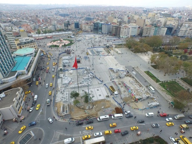 Foto - Taksim meydanı düzenlemesinde sona yaklaşılıyor