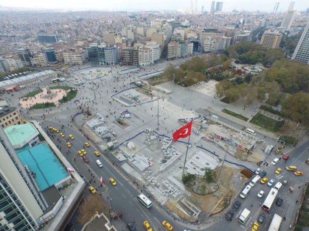 Foto - Taksim meydanı düzenlemesinde sona yaklaşılıyor