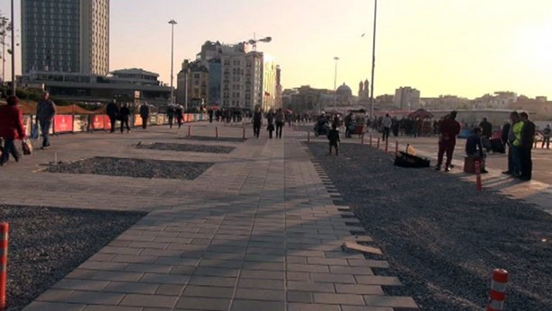 Foto - Taksim meydanı düzenlemesinde sona yaklaşılıyor