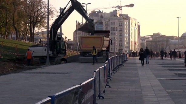 Foto - Taksim meydanı düzenlemesinde sona yaklaşılıyor