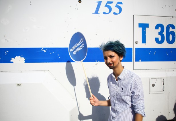 Foto - Taksim'deki ürküten yürüyüşten kareler