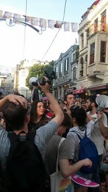 Foto - Taksim'deki ürküten yürüyüşten kareler