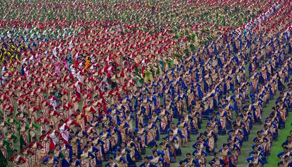 Foto - Tam 11 bin kişi toplandı! Hindistan’da ilginç bir rekor kırıldı