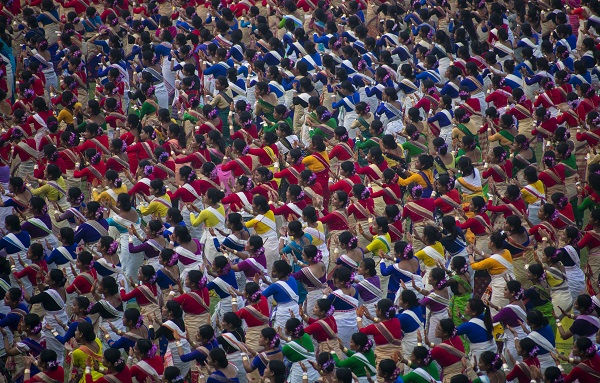 Foto - Tam 11 bin kişi toplandı! Hindistan’da ilginç bir rekor kırıldı