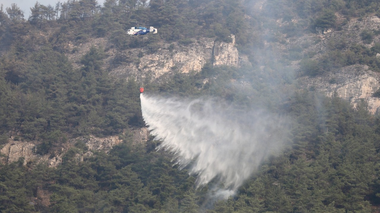 Foto - Tam bitti derken alevler yine ormanı sardı
