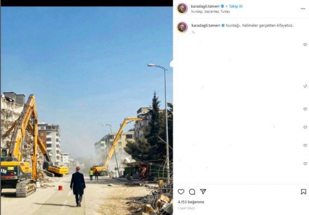 Foto - Tamer Karadağlı'dan kahreden paylaşım!