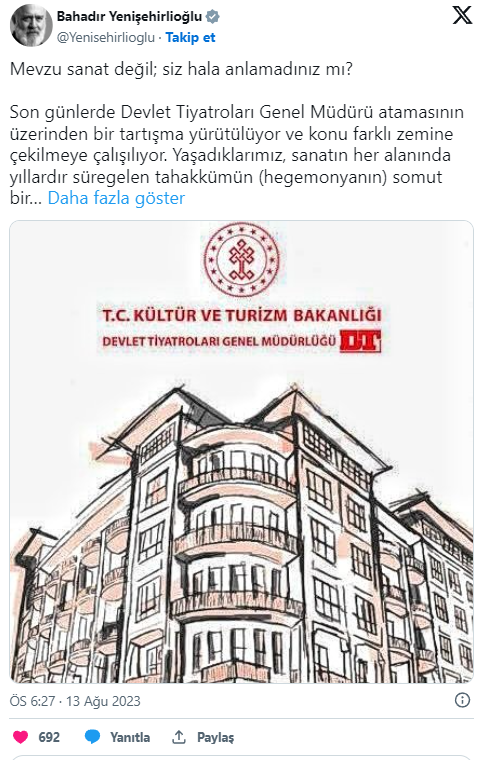 Foto - Tamer Karadağlı'yı hedef alan sanatçılara Tahsin Paşa’dan tokat gibi cevap