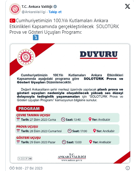 Foto - Tarih ve saat verilerek vatandaşlar uyarıldı! Türk uçakları peş peşe havalanacak