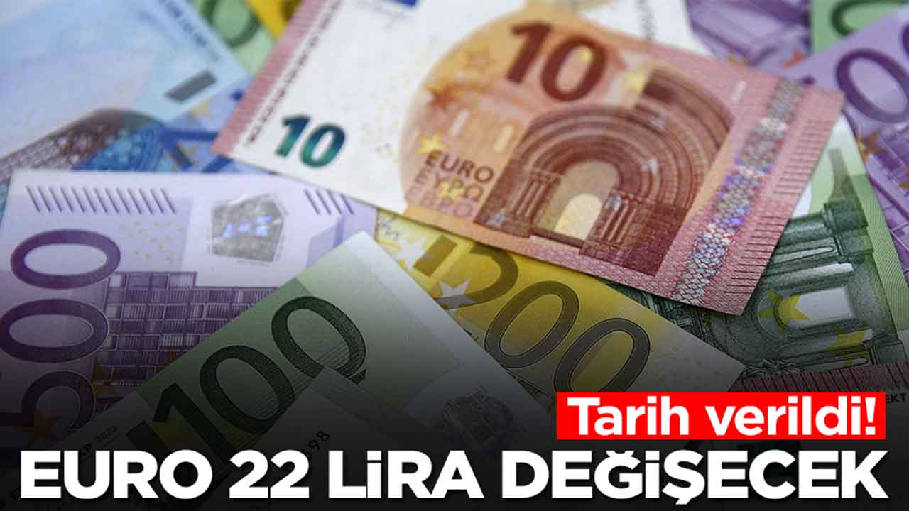Tarih verildi: Euro 22 lira değişecek