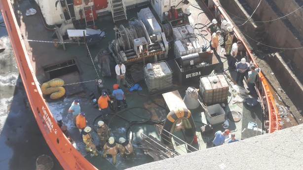 Tarihi Haliç Tersanesinde yangın!