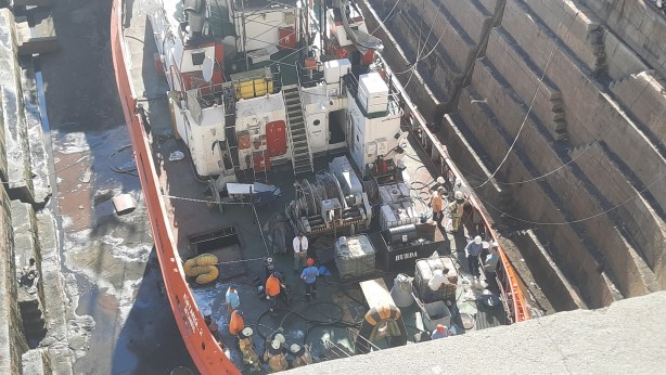 Foto - Tarihi Haliç Tersanesinde yangın!