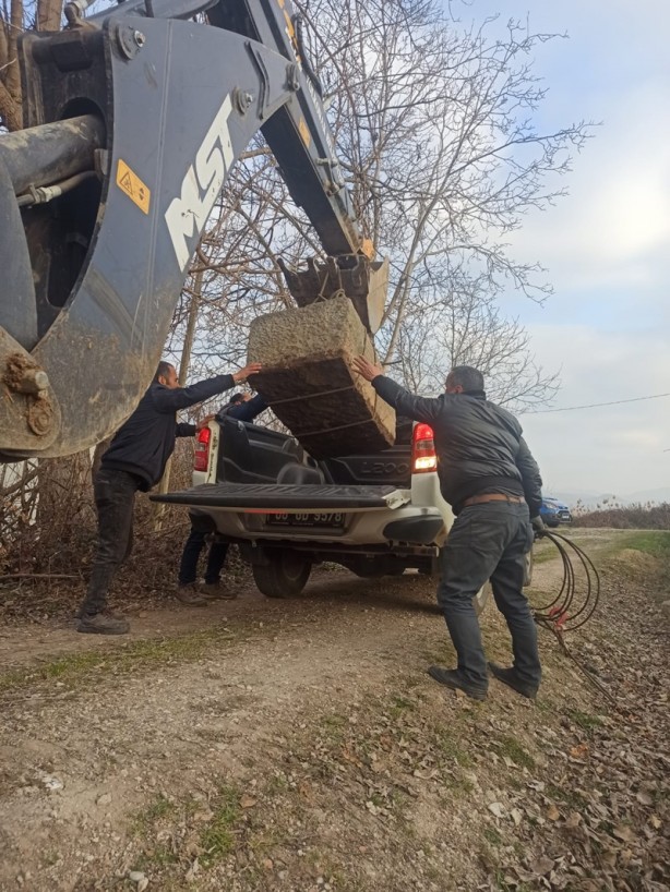Tarihi niteliği olduğu değerlendirilen mezar bulundu! Bahçe sahibi gözaltında