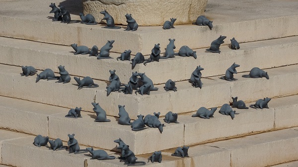 Foto - Tarihi yapıyı fareler bastı!