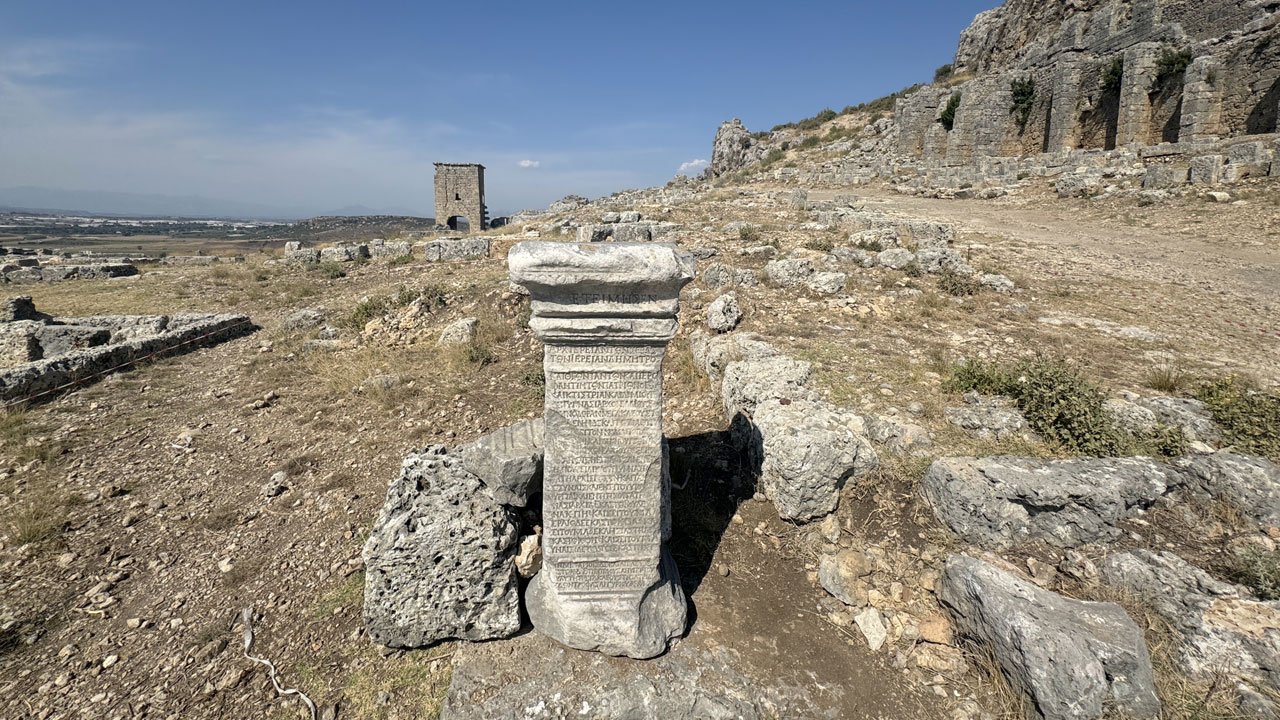 Foto - Tarihin önemli simgesiydi! Menodora’nın mezarı Sillyon’da bulundu