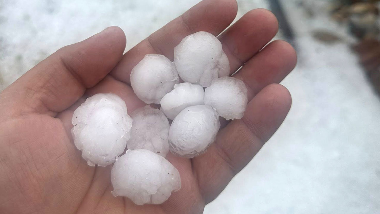 Tarım alanları zarar gördü! O ilimizde ceviz büyüklüğünde dolu yağdı