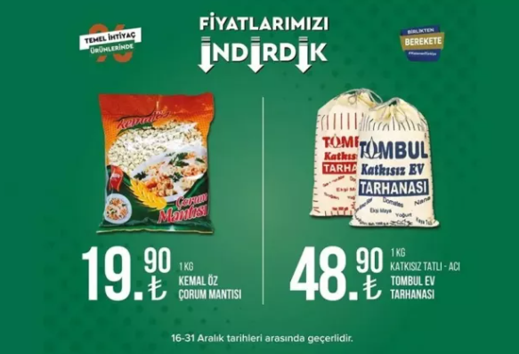 Foto - Tarım Kredi Marketleri'nde dev indirim! 31 Aralık'a kadar sürecek: Ayçiçek yağı, peynir, tuvalet kağıdı...