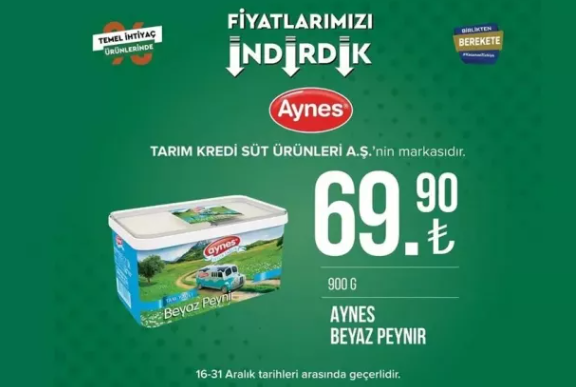 Foto - Tarım Kredi Marketleri'nde dev indirim! 31 Aralık'a kadar sürecek: Ayçiçek yağı, peynir, tuvalet kağıdı...